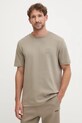 BOSS Green t-shirt z elastanem beżowy 50531013