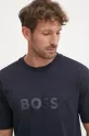 BOSS Green t-shirt bawełniany granatowy 50531271