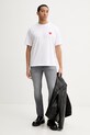HUGO t-shirt bawełniany 50530557 biały SS26