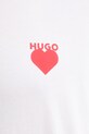 HUGO t-shirt bawełniany 50530557 biały