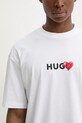 Бавовняна футболка HUGO Dewdam 50530557 білий