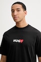 HUGO t-shirt bawełniany czarny 50530557