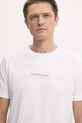 Бавовняна футболка Calvin Klein Jeans білий J30J327075