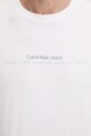 Памучна тениска Calvin Klein Jeans J30J327075 бял
