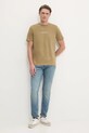 Calvin Klein Jeans t-shirt in cotone J30J327075 verde SS25