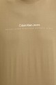Bavlněné tričko Calvin Klein Jeans J30J327075 zelená