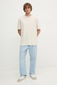 Calvin Klein Jeans t-shirt bawełniany J30J327078 beżowy SS25