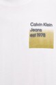 Бавовняна футболка Calvin Klein Jeans J30J327080 білий