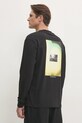 Бавовняний лонгслів Calvin Klein Jeans чорний J30J327083