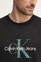 Хлопковая футболка Calvin Klein Jeans J30J327086 чёрный