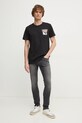 Calvin Klein Jeans t-shirt bawełniany J30J327092 czarny SS25