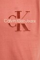 Бавовняна футболка Calvin Klein Jeans J30J327107 помаранчевий