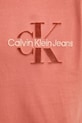 Памучна тениска Calvin Klein Jeans J30J327107 оранжев