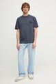 Бавовняна футболка Calvin Klein Jeans J30J327107 блакитний SS25