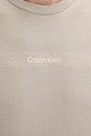 Хлопковая футболка Calvin Klein K10K113791 бежевый