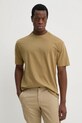 Bavlněné tričko BOSS Orange Te_Dye_ kulatý zelená 50521805