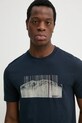 BOSS Orange tricou din bumbac bleumarin 50535112