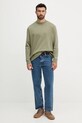 BOSS longsleeve bawełniany 50531331 zielony SS25
