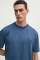 BOSS t-shirt bawełniany niebieski 50533343