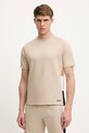Bavlnené elegantné tričko BOSS relaxed béžová 50535784