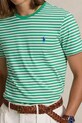 Бавовняна футболка Polo Ralph Lauren зелений 710956828