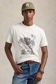 Polo Ralph Lauren tricou din bumbac print alb 710958247