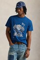 Хлопковая футболка Polo Ralph Lauren хлопок голубой 710958248