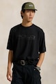 Bavlněné tričko Polo Ralph Lauren kulatý černá 710959027
