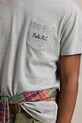 Бавовняна футболка Polo Ralph Lauren сірий 710961125