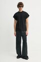 Won Hundred tricou din bumbac 3587.12071 negru SS25
