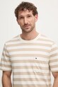 Tommy Hilfiger tricou din bumbac bej MW0MW37283