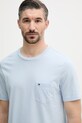 Tommy Hilfiger T-shirt męski bawełniany niebieski MW0MW37283