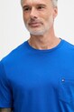 Tommy Hilfiger tricou bărbătesc din bumbac albastru MW0MW37283