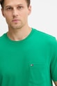 Odzież Tommy Hilfiger t-shirt bawełniany MW0MW37283 zielony