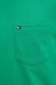 Bavlnené tričko Tommy Hilfiger zelená MW0MW37283