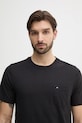Tommy Hilfiger tricou din bumbac negru MW0MW37283