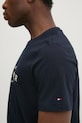 Bavlnené tričko Tommy Hilfiger MW0MW37448 tmavomodrá
