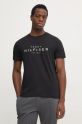 Tommy Hilfiger t-shirt bawełniany czarny MW0MW37448