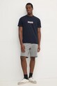 Бавовняна футболка Tommy Hilfiger MW0MW38079 темно-синій SS25