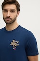 Bavlnené tričko Tommy Hilfiger tmavomodrá MW0MW38334