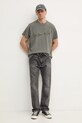 G-Star tricou din bumbac D25148.C336 gri SS25