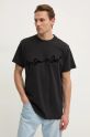 G-Star Raw t-shirt bawełniany nadruk czarny D25148.C336