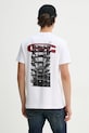 G-Star t-shirt bawełniany biały D25141.C812