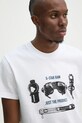 G-Star tricou din bumbac alb D25143.C336