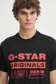 G-Star tricou din bumbac negru D25149.336