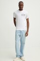 G-Star tricou din bumbac D25146.C506 alb SS25