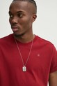 G-Star tricou din bumbac burgundia D16396.B353.