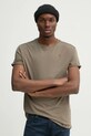 G-Star tricou din bumbac uni maro D16396.B353.