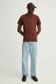 G-Star tricou din bumbac D19070.C723. maro SS25