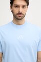 Бавовняна футболка adidas ALL SZN блакитний JI6404